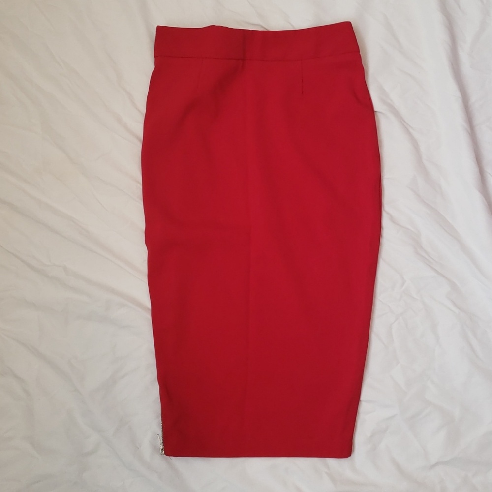 Red Pencil Skirt